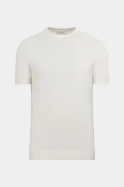 SUITSUPPLY Rundhals Weiß Kurzarm-Männlich Rundhals