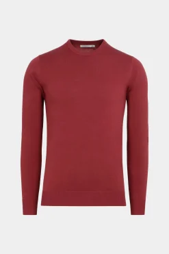 SUITSUPPLY Rundhals-Pullover Rot-Männlich Rundhals