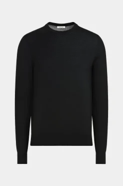 SUITSUPPLY Rundhals-Pullover Schwarz-Männlich Rundhals