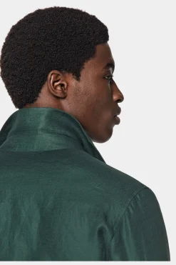 SUITSUPPLY Safari Sakko Mittelgrün Gürtel-Männlich Casual Jacken