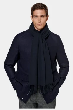 SUITSUPPLY Schal Navy-Männlich Schals