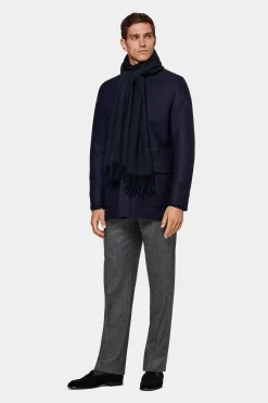 SUITSUPPLY Schal Navy-Männlich Schals