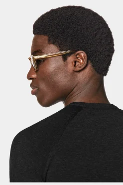SUITSUPPLY Shirt Rundhals Dunkelgrau Kurzarm-Männlich Rundhals
