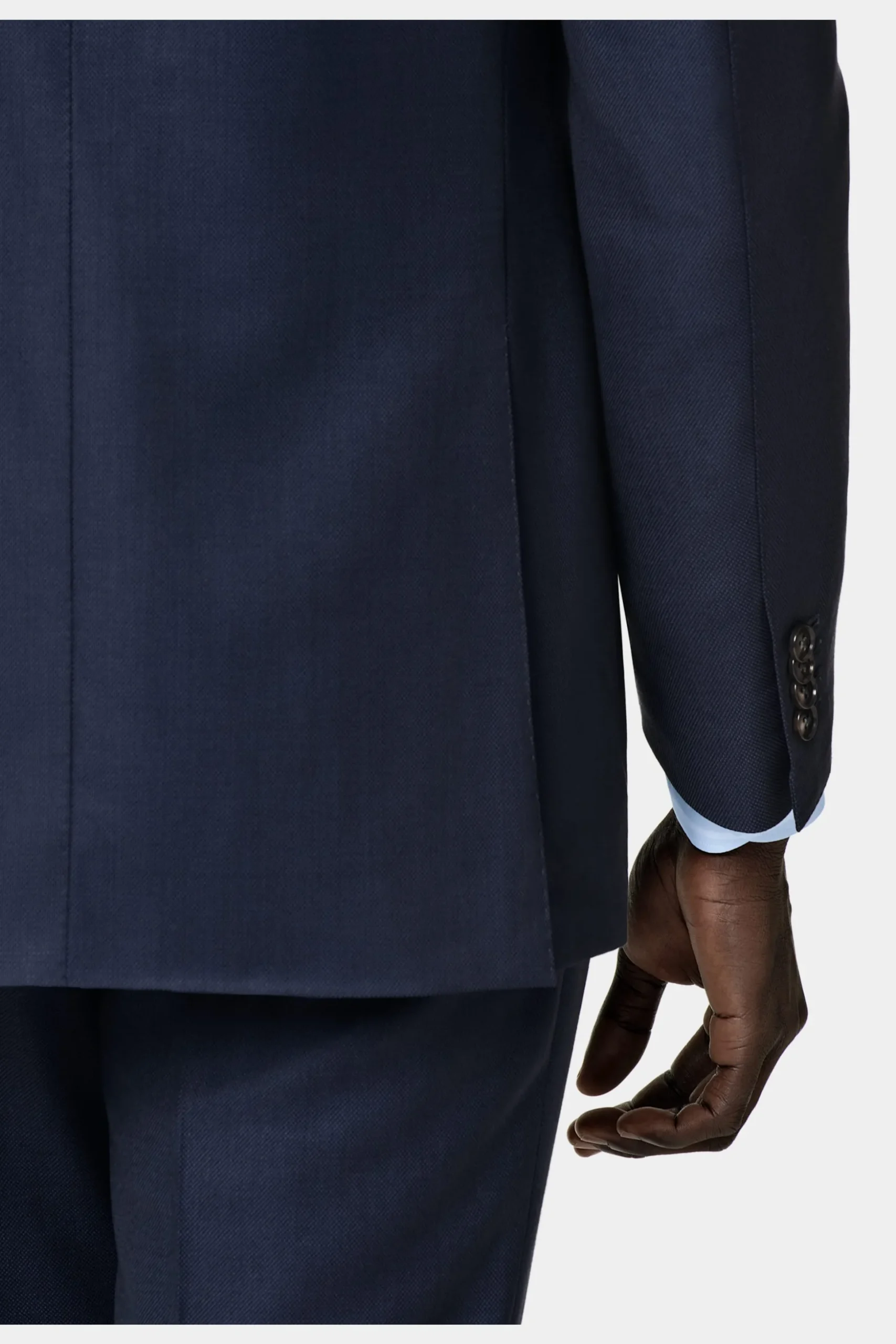 SUITSUPPLY Sienna Anzug Blau Mit Birdseye-Muster-Männlich Business Anzüge