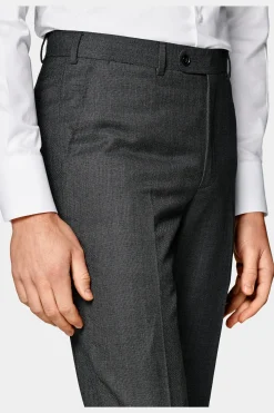 SUITSUPPLY Sienna Anzug Dunkelgrau Mit Birdseye-Muster-Männlich Business Anzüge