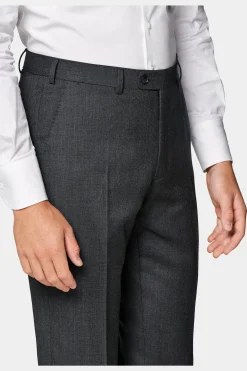 SUITSUPPLY Sienna Anzug Dunkelgrau Mit Birdseye-Muster-Männlich Business Anzüge