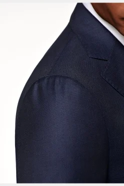 SUITSUPPLY Sienna Anzugsakko Navy Birdseye-Muster-Männlich Anzugsakkos