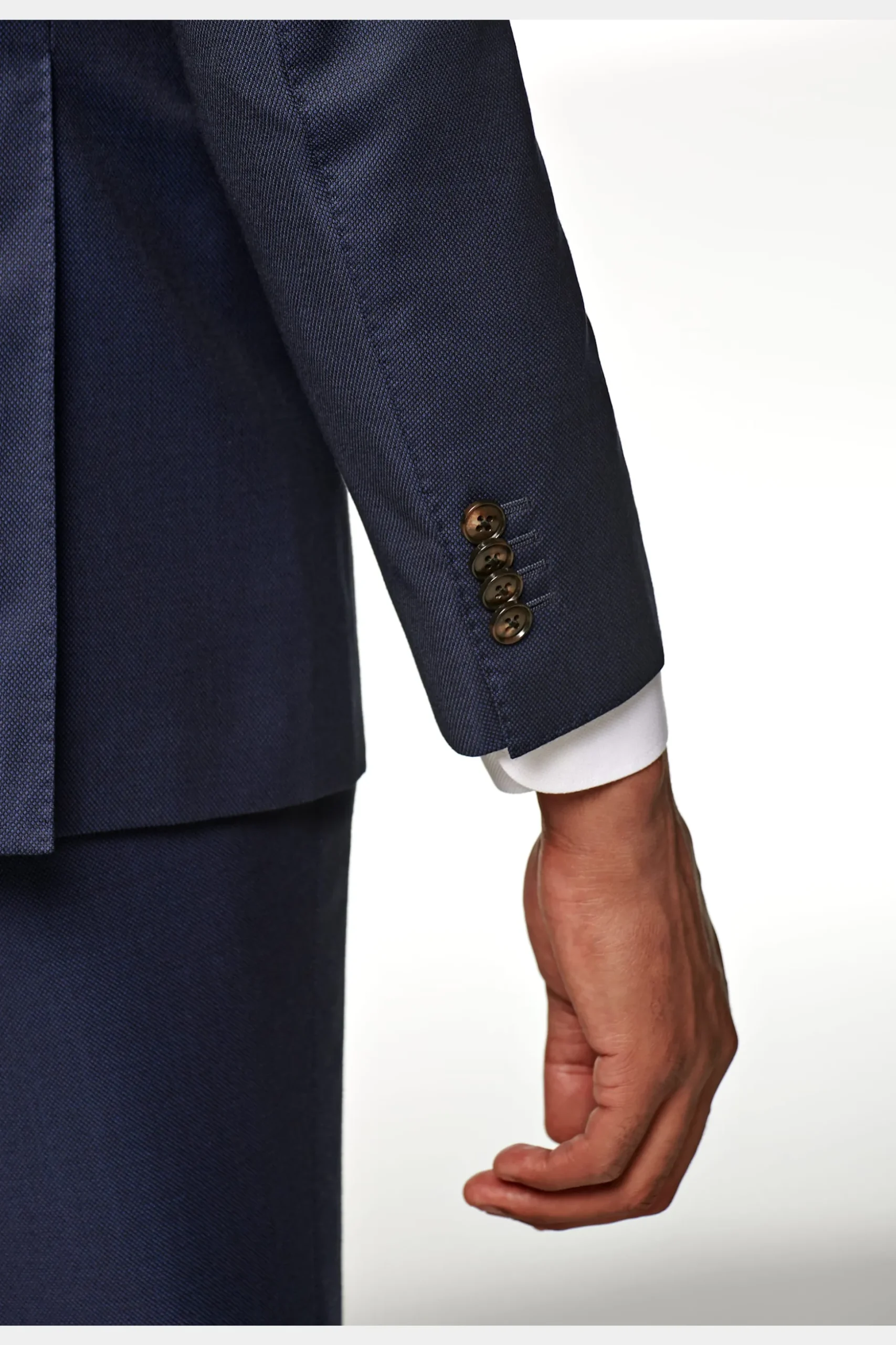 SUITSUPPLY Sienna Anzugsakko Navy Birdseye-Muster-Männlich Anzugsakkos