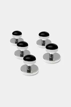 SUITSUPPLY Smokinghemdknöpfe Schwarz-Männlich Smoking Accessoires