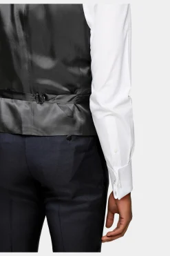 SUITSUPPLY Smokingweste Navy-Männlich Smokingwesten
