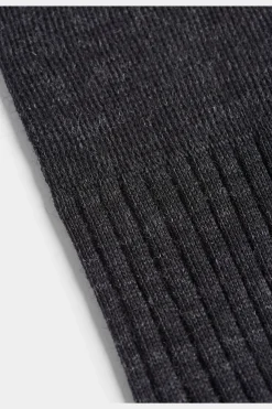 SUITSUPPLY Socken Dunkelgrau Gerippt Regular-Männlich Socken