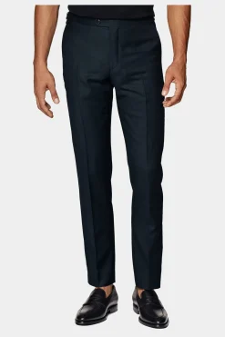 SUITSUPPLY Soho Anzughose Navy Birdseye-Muster-Männlich Anzughosen