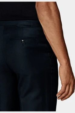 SUITSUPPLY Soho Anzughose Navy Birdseye-Muster-Männlich Anzughosen