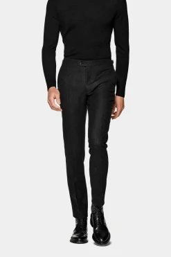 SUITSUPPLY Soho Hose Dunkelgrau-Männlich Elegante Hosen