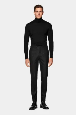 SUITSUPPLY Soho Hose Dunkelgrau-Männlich Elegante Hosen