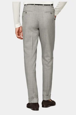 SUITSUPPLY Soho Hose Hellgrau-Männlich Elegante Hosen