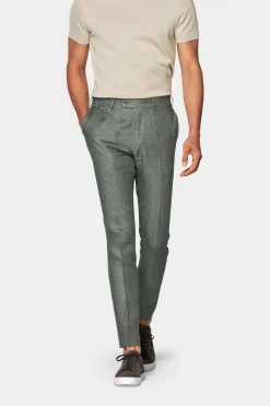 SUITSUPPLY Soho Hose Mittelgrün-Männlich Elegante Hosen