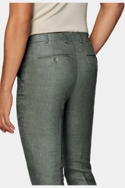 SUITSUPPLY Soho Hose Mittelgrün-Männlich Elegante Hosen