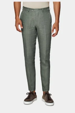 SUITSUPPLY Soho Hose Mittelgrün-Männlich Elegante Hosen