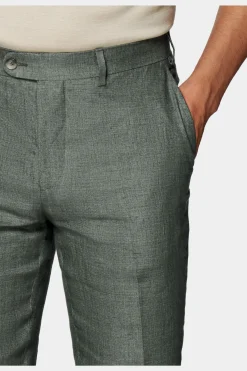 SUITSUPPLY Soho Hose Mittelgrün-Männlich Elegante Hosen