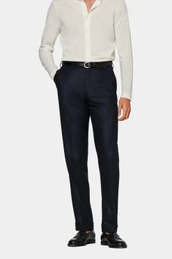 SUITSUPPLY Soho Hose Navy-Männlich Elegante Hosen
