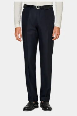 SUITSUPPLY Soho Hose Navy-Männlich Elegante Hosen