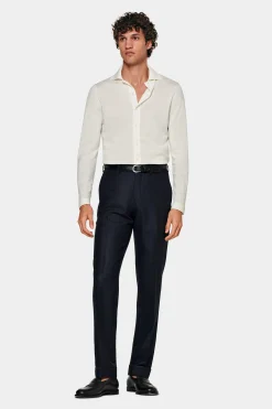 SUITSUPPLY Soho Hose Navy-Männlich Elegante Hosen