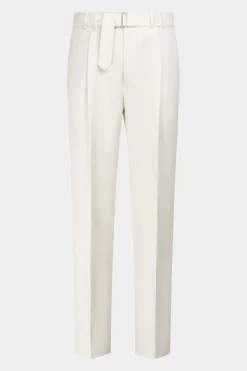 SUITSUPPLY Sortino Hose Off-White Gürtel-Männlich Entspannte Styles