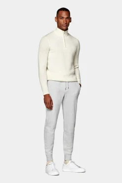 SUITSUPPLY Sweatpants Hellgrau-Männlich Jeans & Casual Hosen