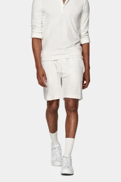SUITSUPPLY Sweatshorts Weiß-Männlich Shorts