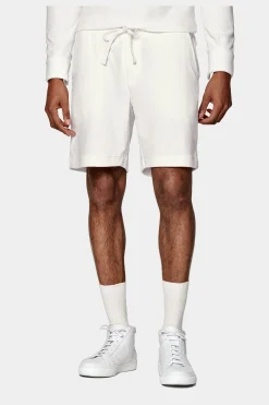 SUITSUPPLY Sweatshorts Weiß-Männlich Shorts