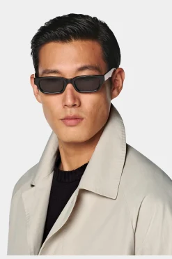 SUITSUPPLY Trenchcoat Sand Gürtel-Männlich Regenmäntel