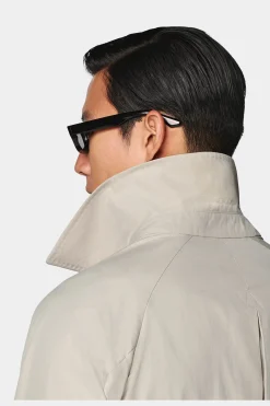 SUITSUPPLY Trenchcoat Sand Gürtel-Männlich Regenmäntel