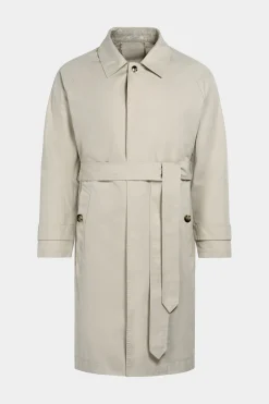 SUITSUPPLY Trenchcoat Sand Gürtel-Männlich Regenmäntel