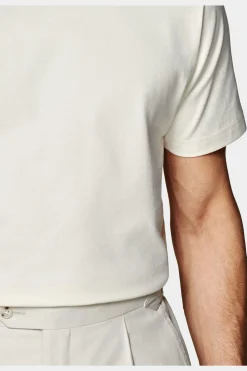 SUITSUPPLY T-Shirt Rundhals Off-White-Männlich T-Shirts