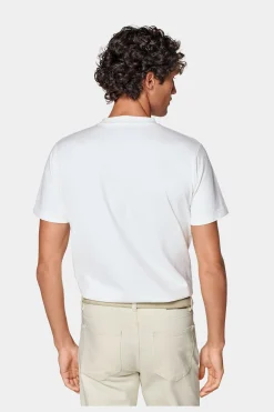 SUITSUPPLY T-Shirt Rundhals Weiss-Männlich T-Shirts