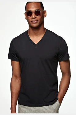 SUITSUPPLY T-Shirt V-Ausschnitt Navy-Männlich T-Shirts