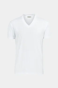 SUITSUPPLY T-Shirt V-Ausschnitt Weiss-Männlich T-Shirts