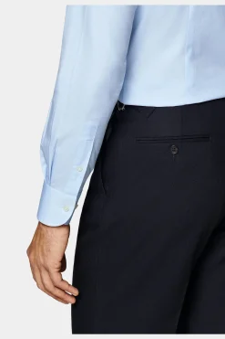 SUITSUPPLY Twill Hemd Hellblau Extra Slim Fit-Männlich Klassische Hemden