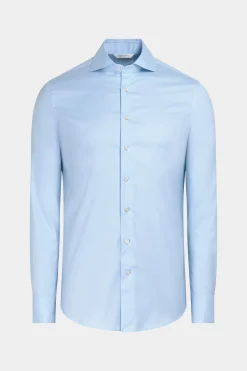 SUITSUPPLY Twill Hemd Hellblau Extra Slim Fit-Männlich Klassische Hemden