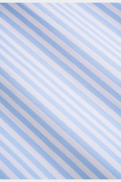 SUITSUPPLY Twill Hemd Hellblau Gestreift Slim Fit-Männlich Klassische Hemden