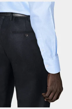SUITSUPPLY Twill Hemd Hellblau Kariert Slim Fit-Männlich Klassische Hemden