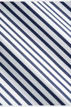 SUITSUPPLY Twill Hemd Navy Gestreift Slim Fit-Männlich Klassische Hemden