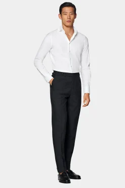 SUITSUPPLY Twill Hemd Weiss Extra Slim Fit-Männlich Klassische Hemden