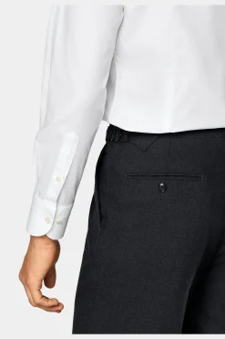SUITSUPPLY Twill Hemd Weiss Extra Slim Fit-Männlich Klassische Hemden