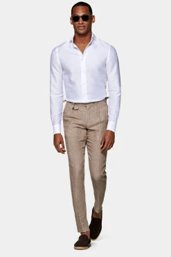 SUITSUPPLY Twill Hemd Weiss Extra Slim Fit-Männlich Klassische Hemden