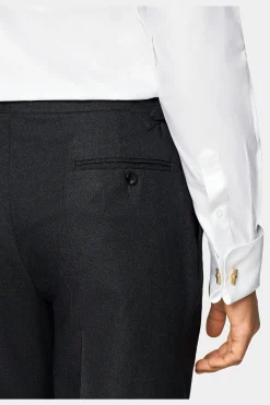 SUITSUPPLY Twill Hemd Weiss Slim Fit-Männlich Klassische Hemden