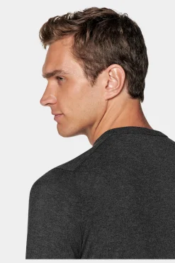 SUITSUPPLY V-Ausschnitt Dunkelgrau-Männlich V-Ausschnitt