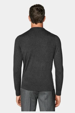 SUITSUPPLY V-Ausschnitt Dunkelgrau-Männlich V-Ausschnitt