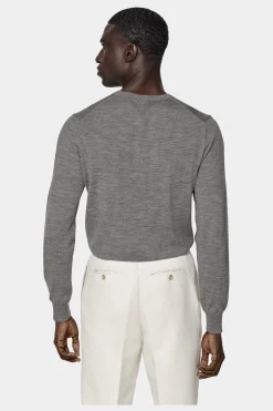 SUITSUPPLY V-Ausschnitt Grau-Männlich V-Ausschnitt